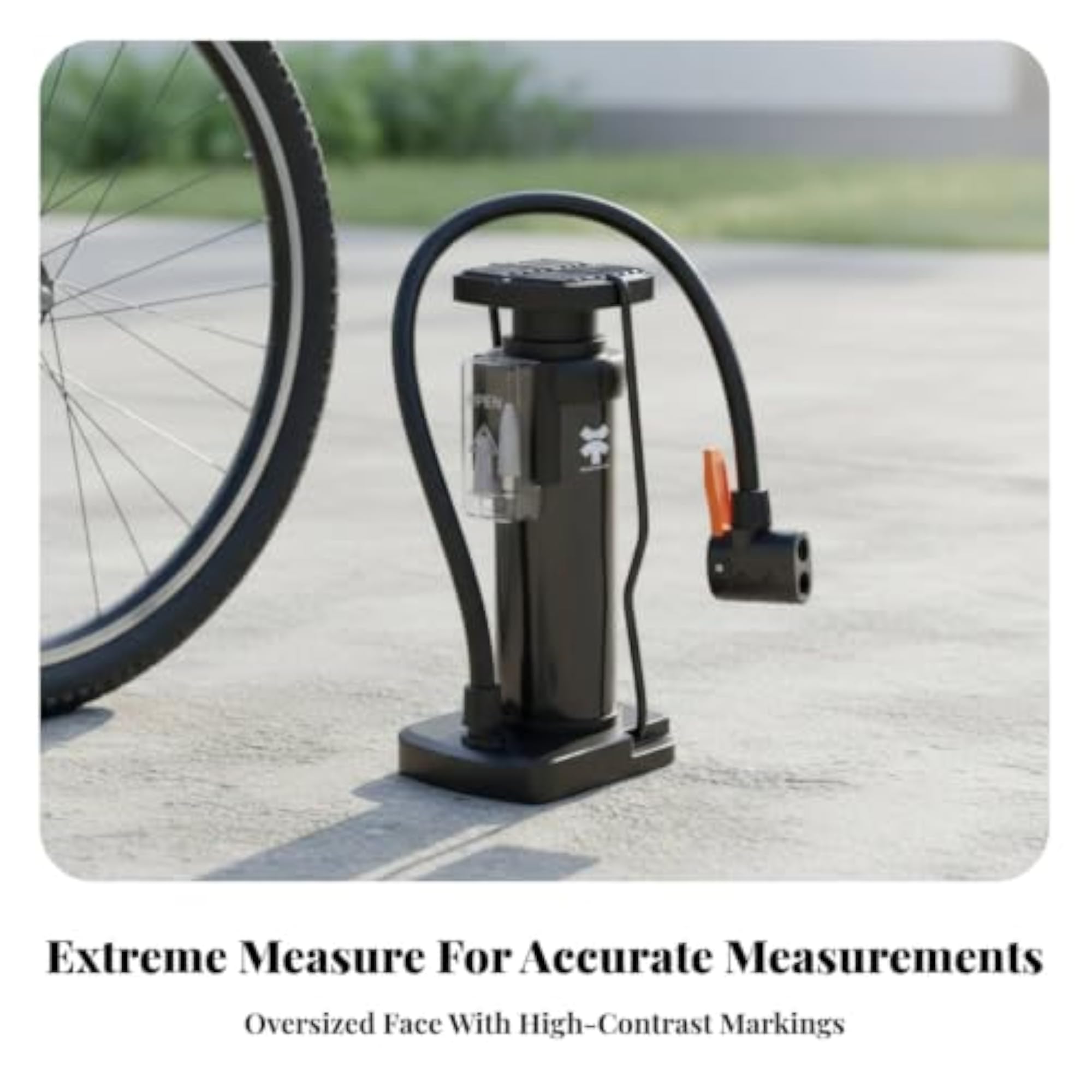 Portable Foot-Operated Compact Foot Pump with Gauge